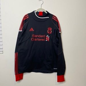 Adidas Liverpool FC long sleeve pullover.